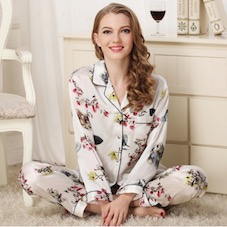 100% Mulberry Silk Printed Pajama