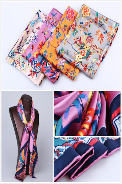 China Custom 100%mulberry Silk Twilly Scarf For Bags Manufacturer, Supplier  and Factory - Hangzhou Zhigeng Silk
