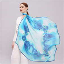 120cm*120cm Silk georgette square scarf  